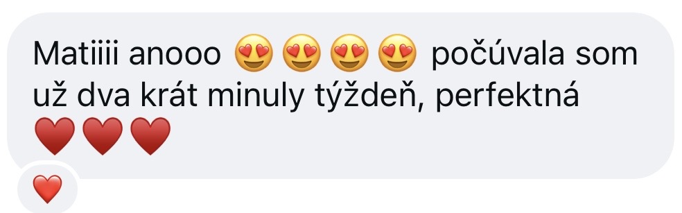 Zpráva posluchačky: poslouchala jsem už dvakrát minulý týden, perfektní